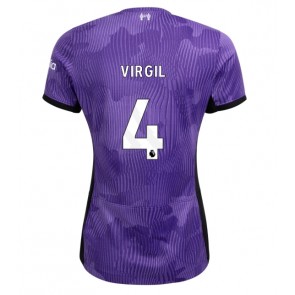 Maillot de foot Liverpool Virgil van Dijk #4 Troisième Femmes 2023-24 Manches Courte